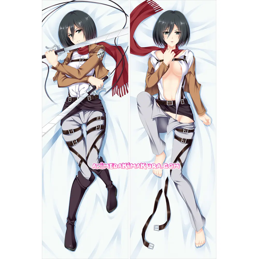 Attack on Titan Dakimakura Mikasa Ackerman Body Pillow Case